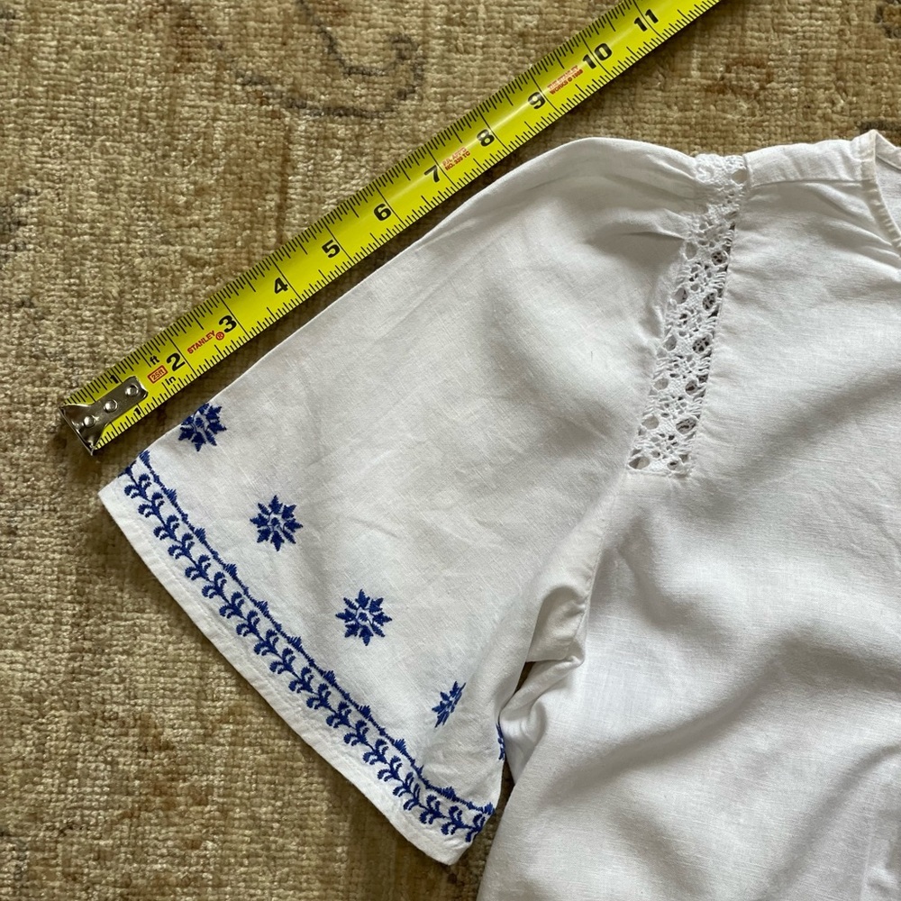 Loft, Pretty Cotton Linen Top, Size S - Picture 3 of 5